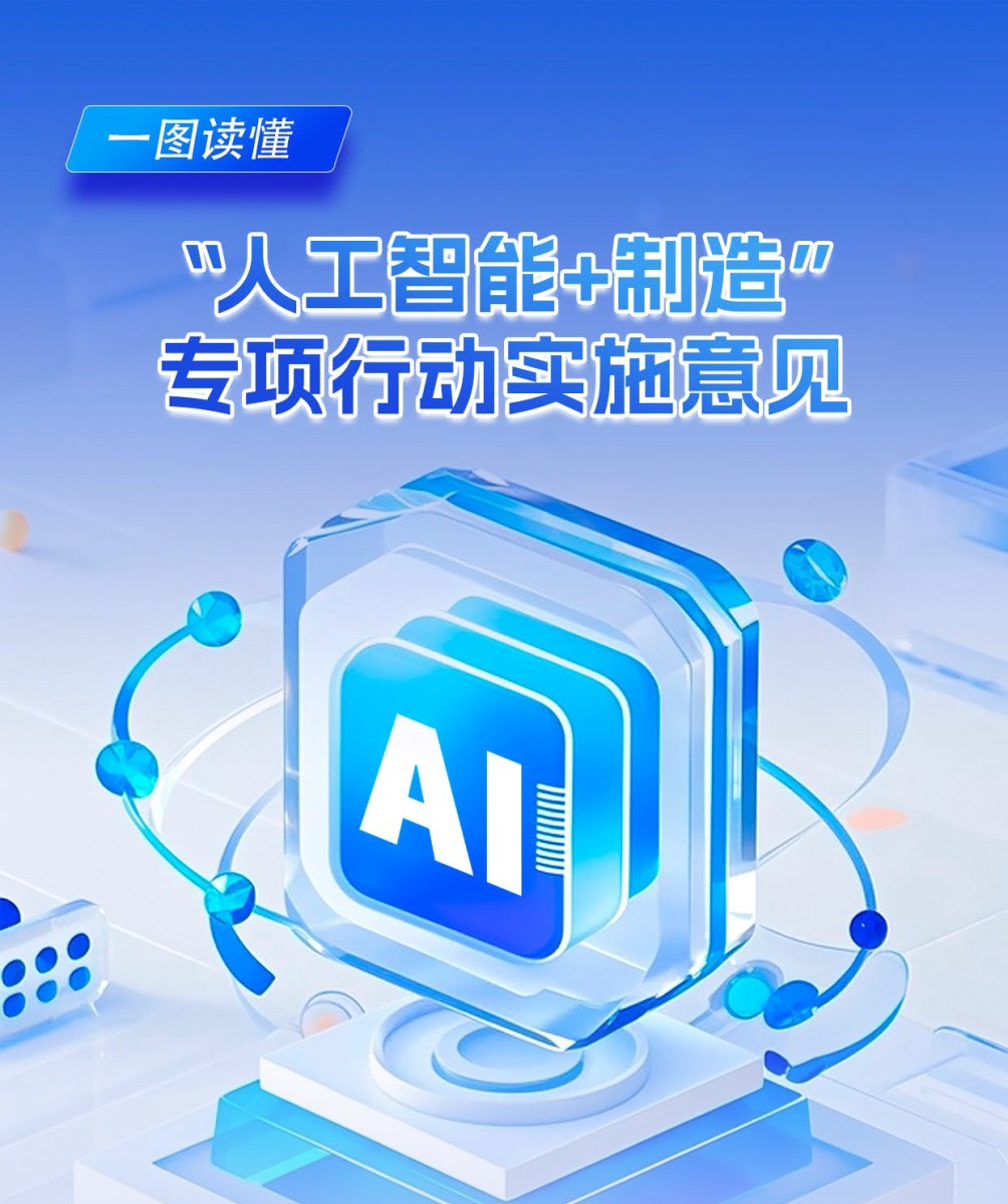 工業和信息化部「一圖讀懂《「人工智能+制造」專項行動實施意見》」官方圖解（節錄）